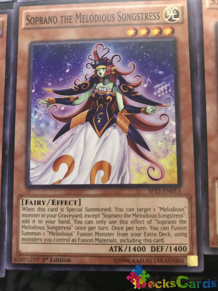 Soprano the Melodious Songstress - SP17-EN013 - Common 1st Edition 1