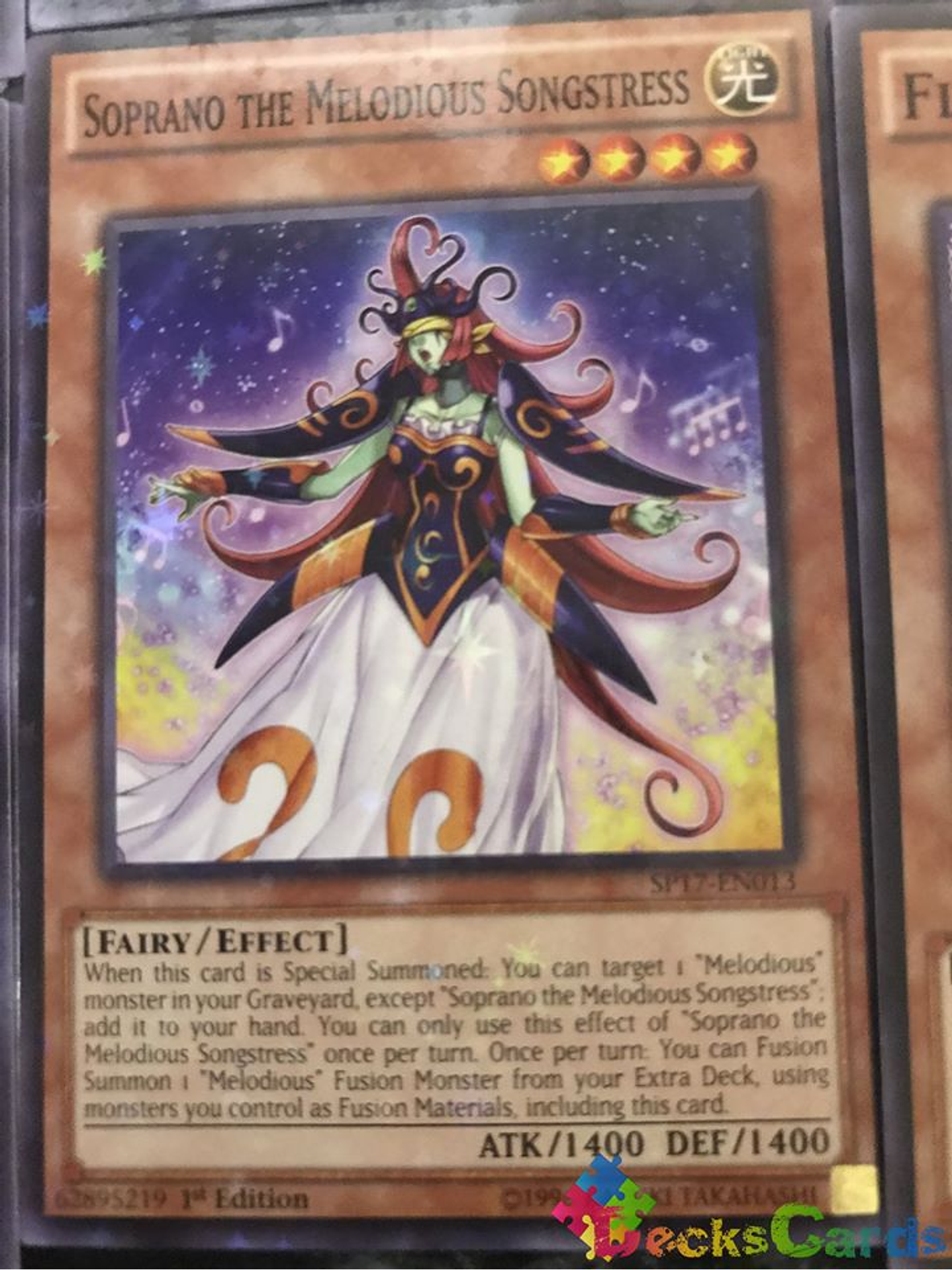 Soprano the Melodious Songstress - SP17-EN013 - Starfoil Rare 1st Edition 1