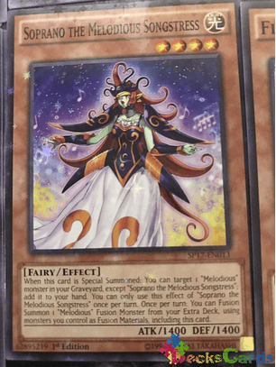 Soprano the Melodious Songstress - SP17-EN013 - Starfoil Rare 1st Edition