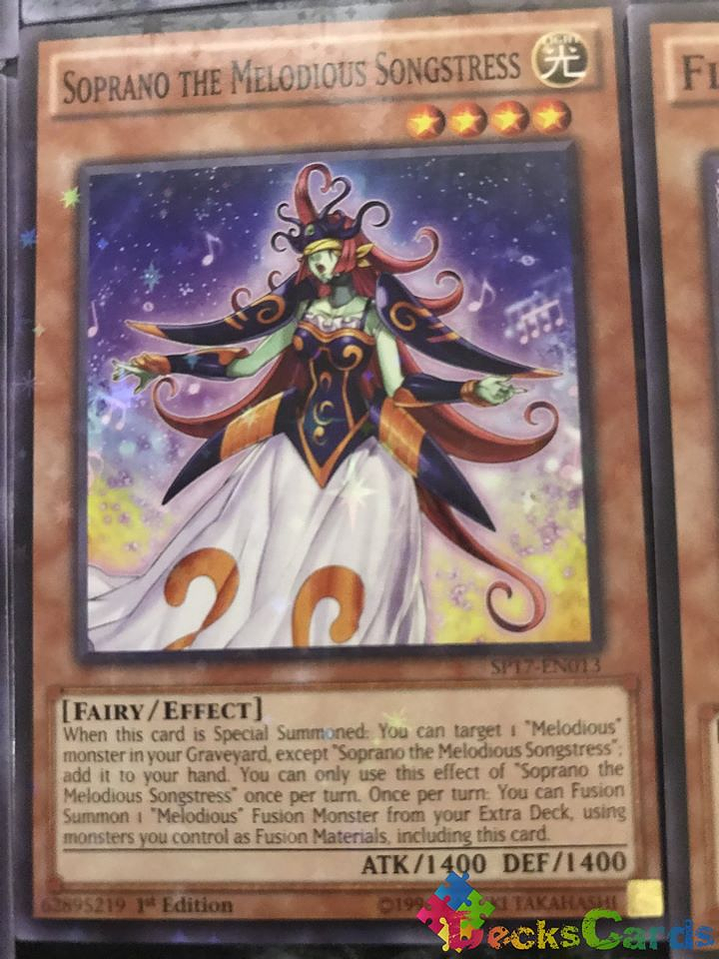 Soprano the Melodious Songstress - SP17-EN013 - Starfoil Rare 1st Edition 1