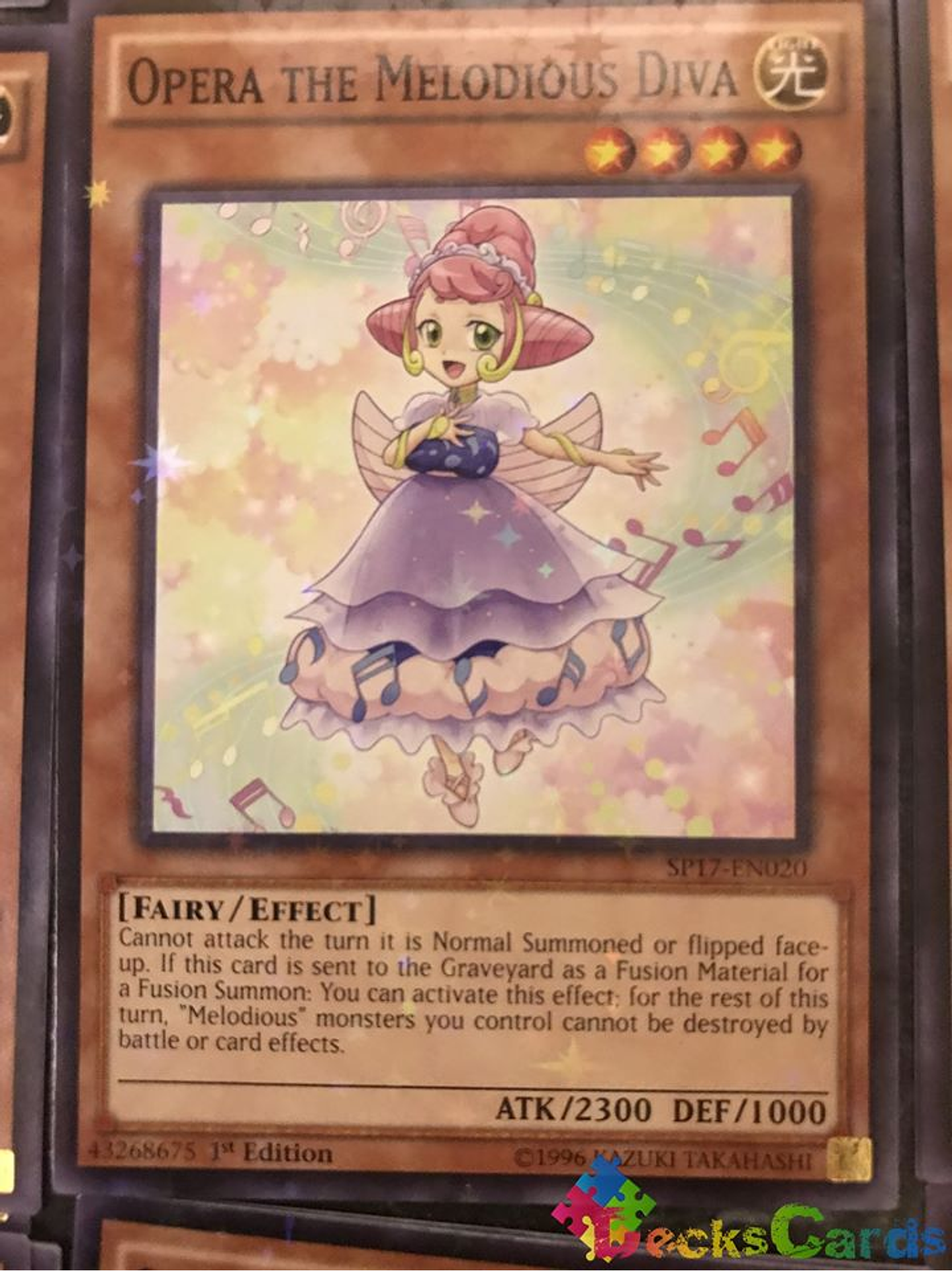 Opera the Melodious Diva - SP17-EN020 - Starfoil Rare 1st Edition 1