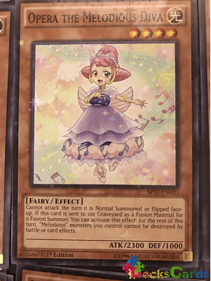 Opera the Melodious Diva - SP17-EN020 - Starfoil Rare 1st Edition