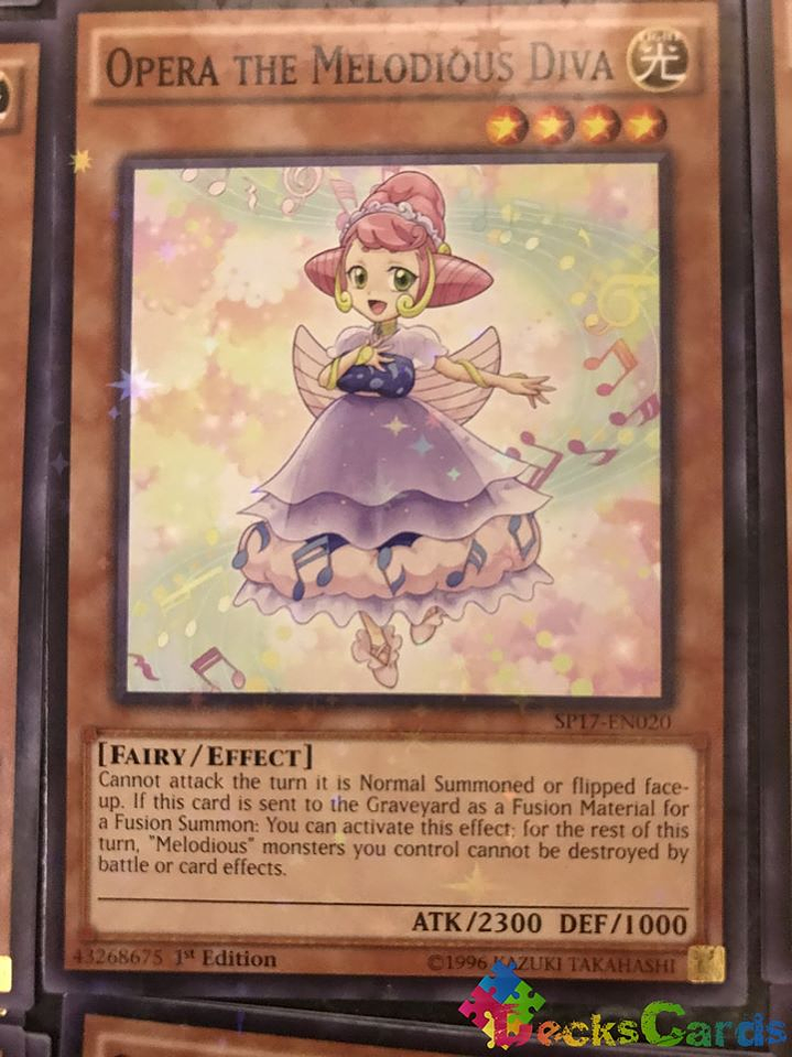 Opera the Melodious Diva - SP17-EN020 - Starfoil Rare 1st Edition 1