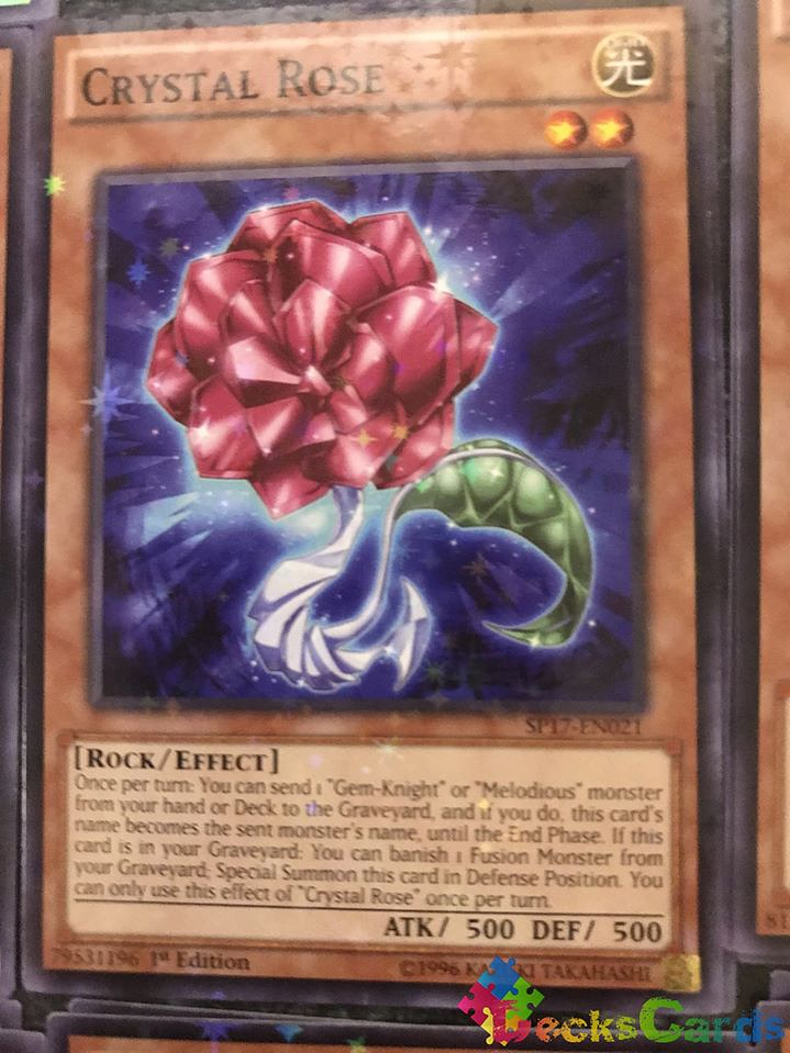 Crystal Rose - SP17-EN021 - Starfoil Rare 1st Edition 1