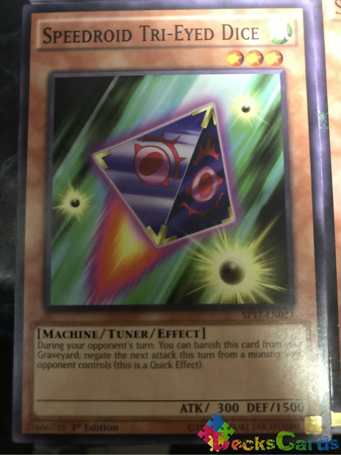 Speedroid Tri-Eyed Dice - SP17-EN023 - Common 1st Edition 1