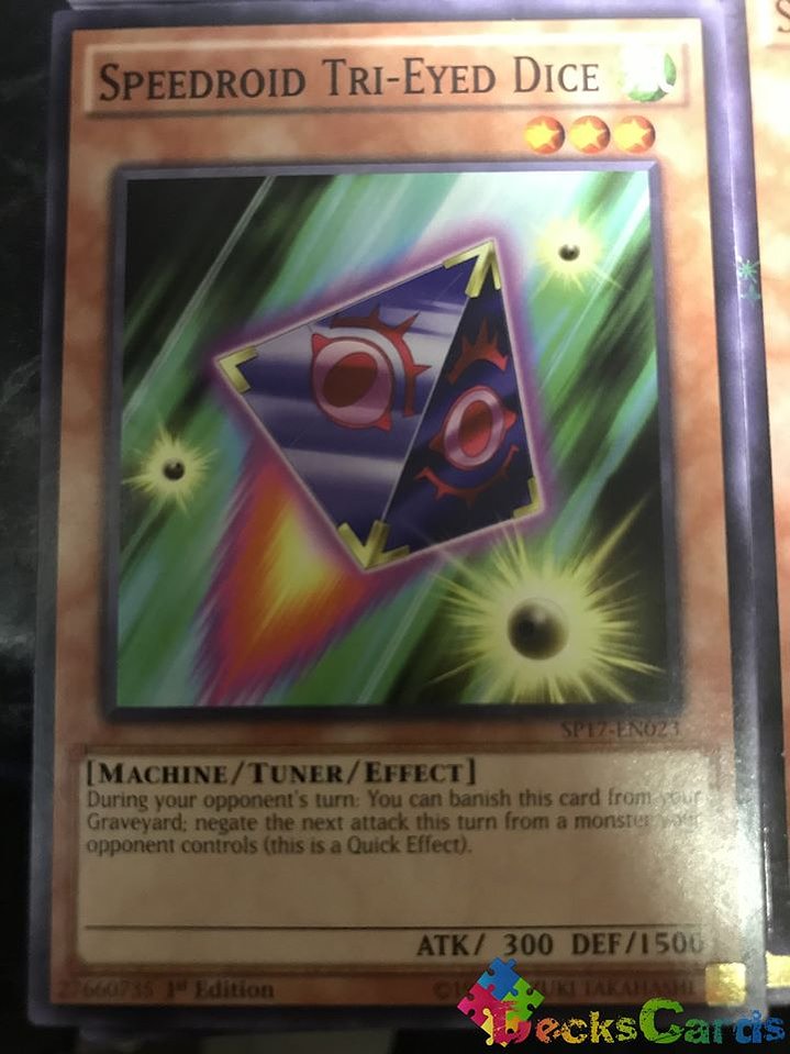 Speedroid Tri-Eyed Dice - SP17-EN023 - Common 1st Edition 1