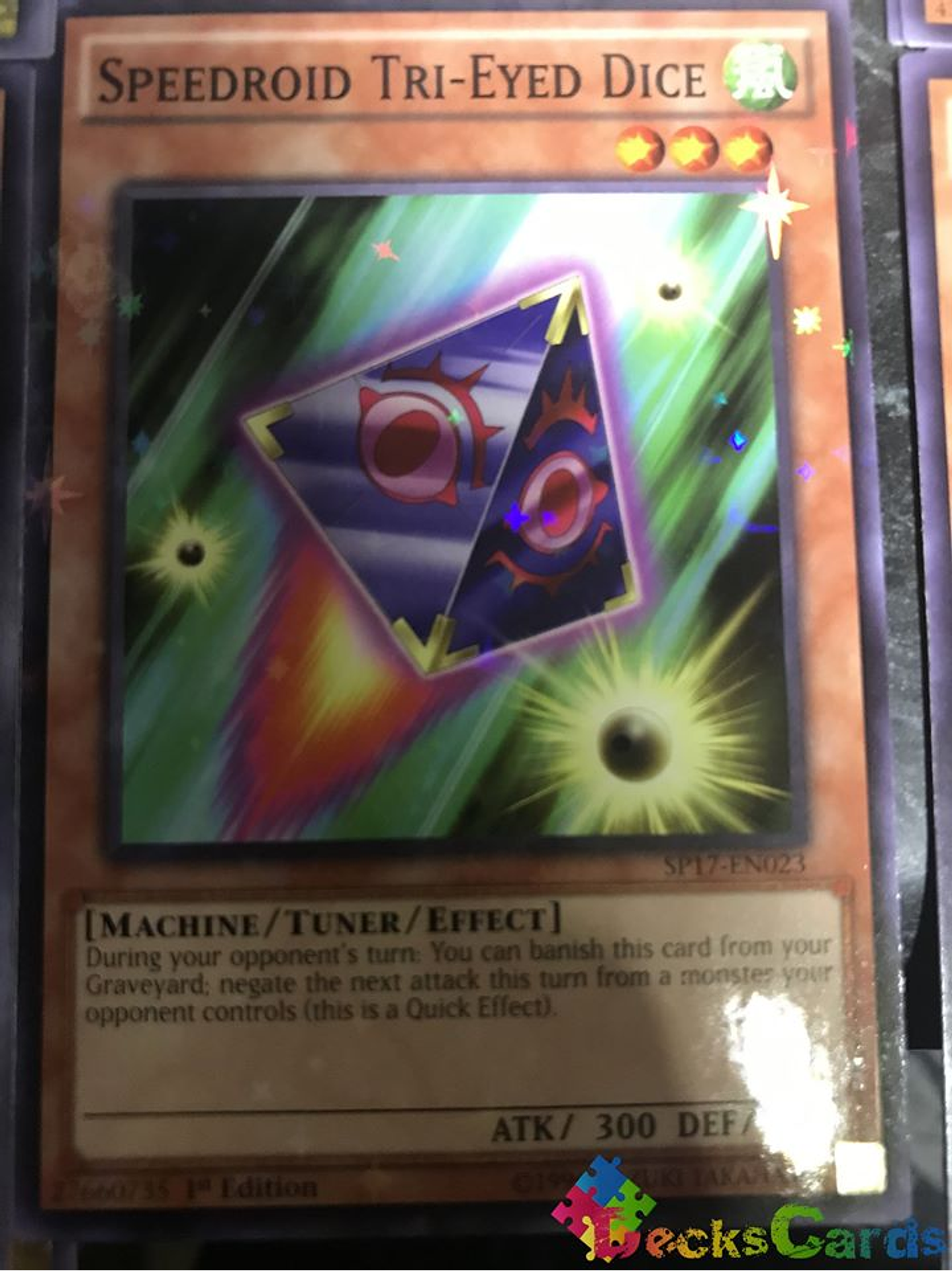 Speedroid Tri-Eyed Dice - SP17-EN023 - Starfoil Rare 1st Edition 1