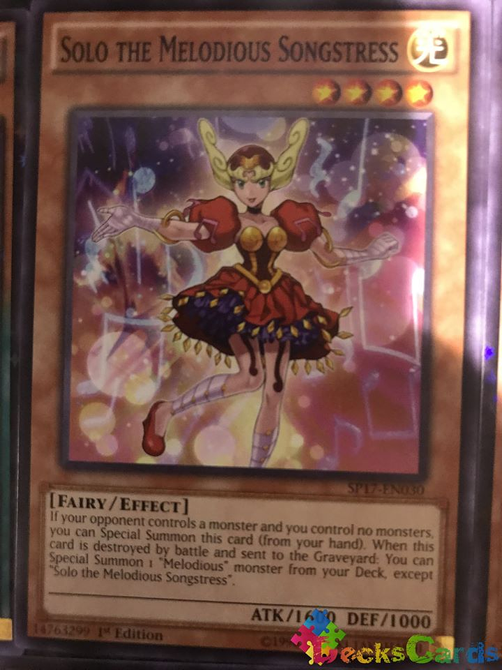 Solo the Melodious Songstress - SP17-EN030 - Common 1st Edition 1