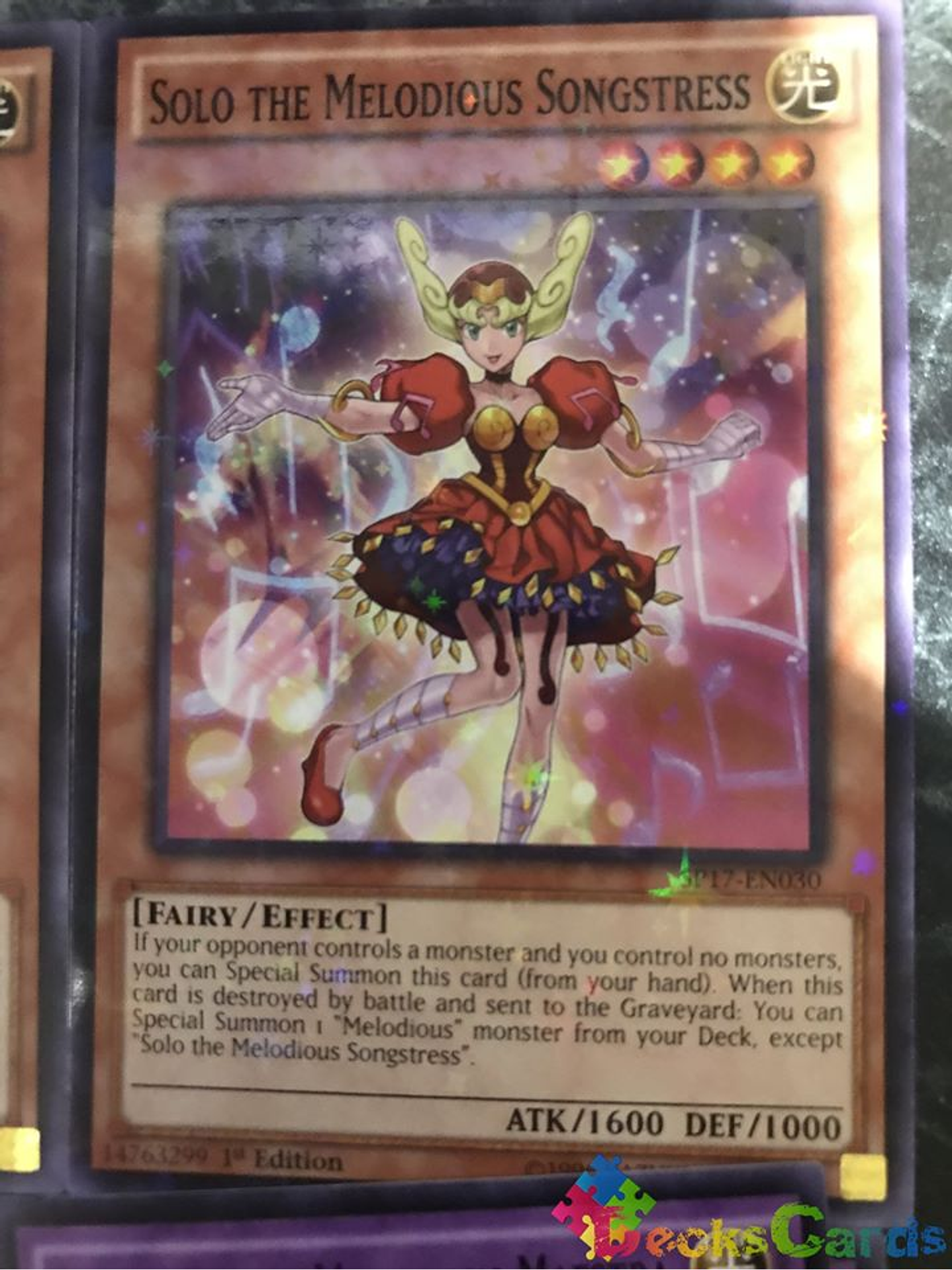 Solo the Melodious Songstress - SP17-EN030 - Starfoil Rare 1st Edition 1