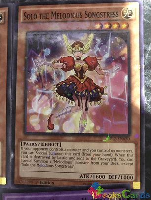 Solo the Melodious Songstress - SP17-EN030 - Starfoil Rare 1st Edition
