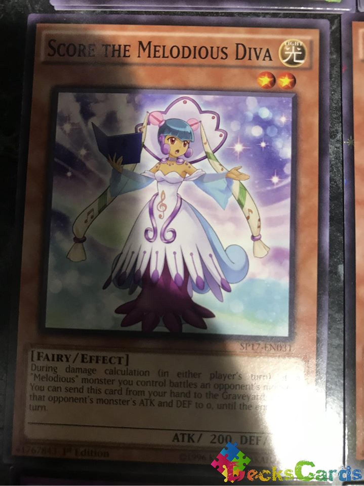 Score the Melodious Diva - SP17-EN031 - Common 1st Edition 1