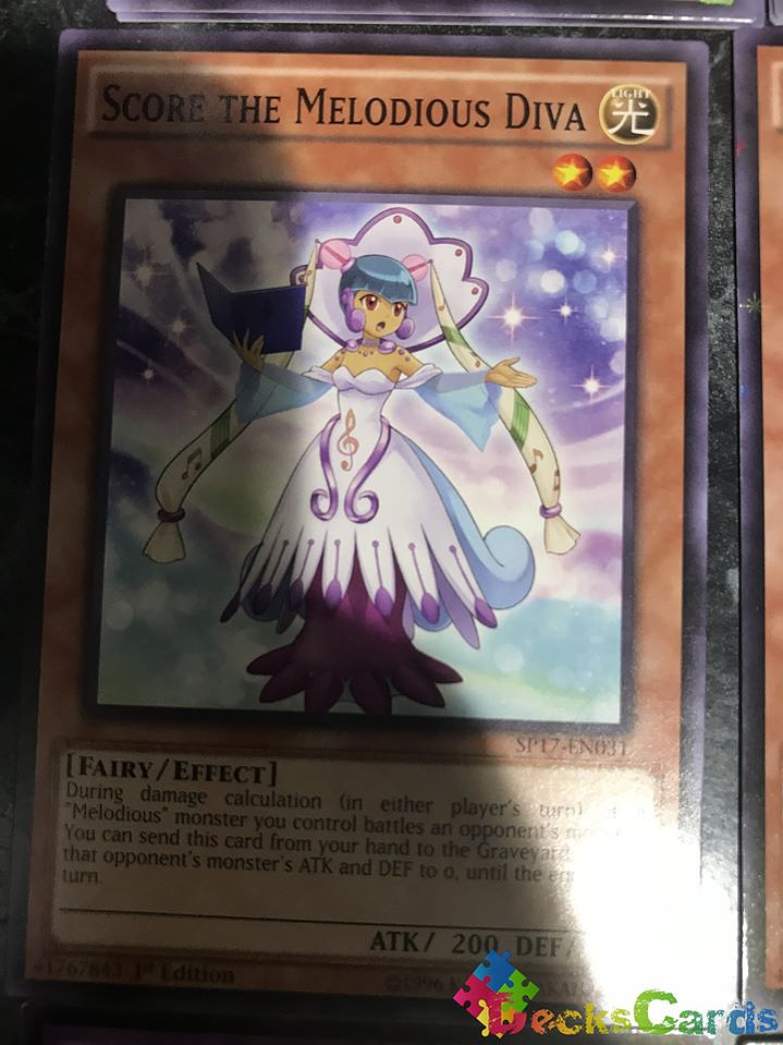 Score the Melodious Diva - SP17-EN031 - Common 1st Edition 1