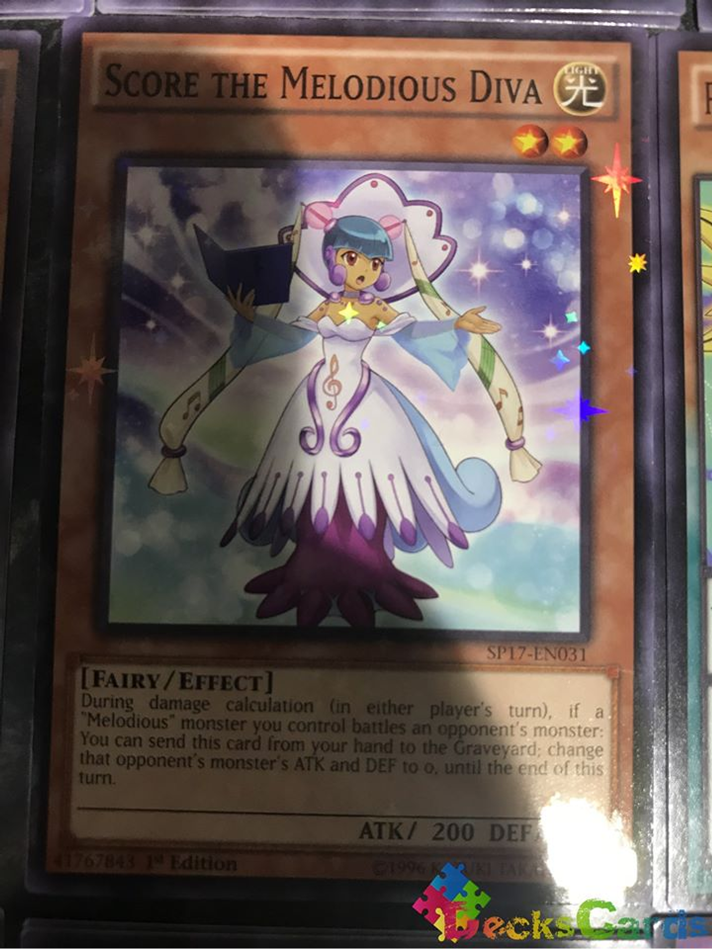 Score the Melodious Diva - SP17-EN031 - Starfoil Rare 1st Edition 1