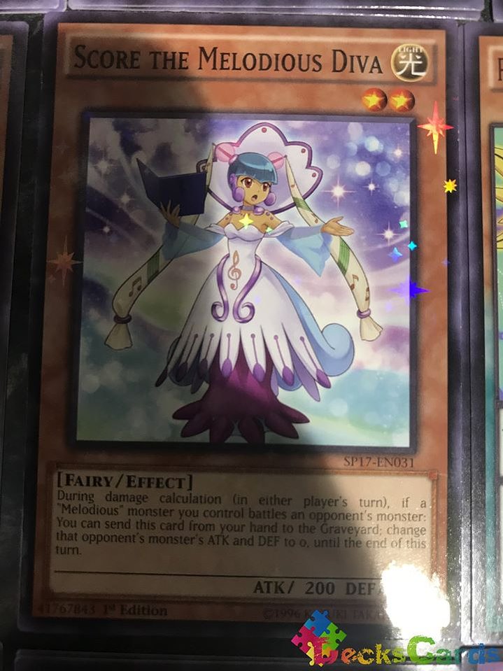 Score the Melodious Diva - SP17-EN031 - Starfoil Rare 1st Edition 1