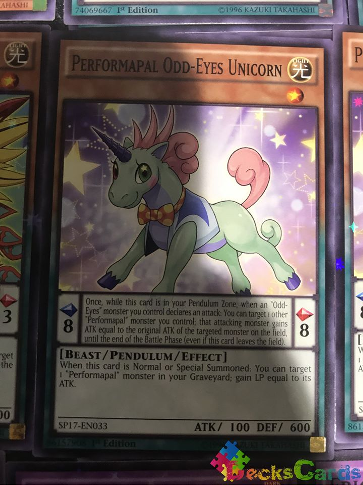 Performapal Odd-Eyes Unicorn - SP17-EN033 - Common 1st Edition 1