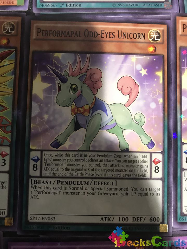 Performapal Odd-Eyes Unicorn - SP17-EN033 - Common 1st Edition 1