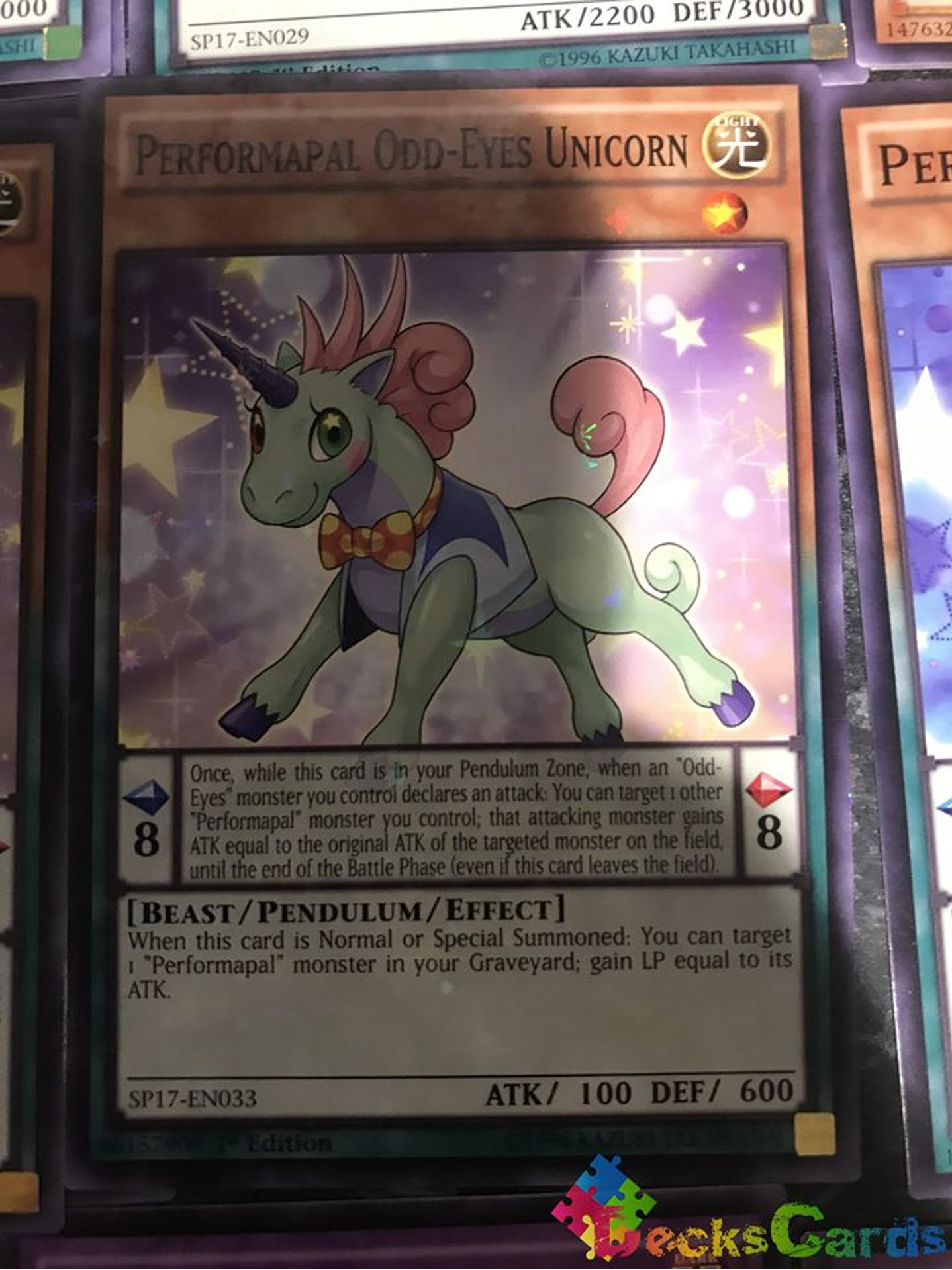 Performapal Odd-Eyes Unicorn - SP17-EN033 - Starfoil Rare 1st Edition 1