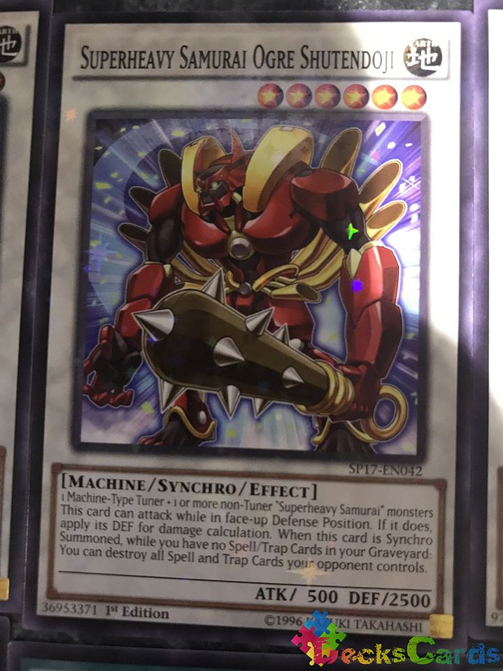 Superheavy Samurai Ogre Shutendoji - SP17-EN042 - Starfoil Rare 1st Edition 1