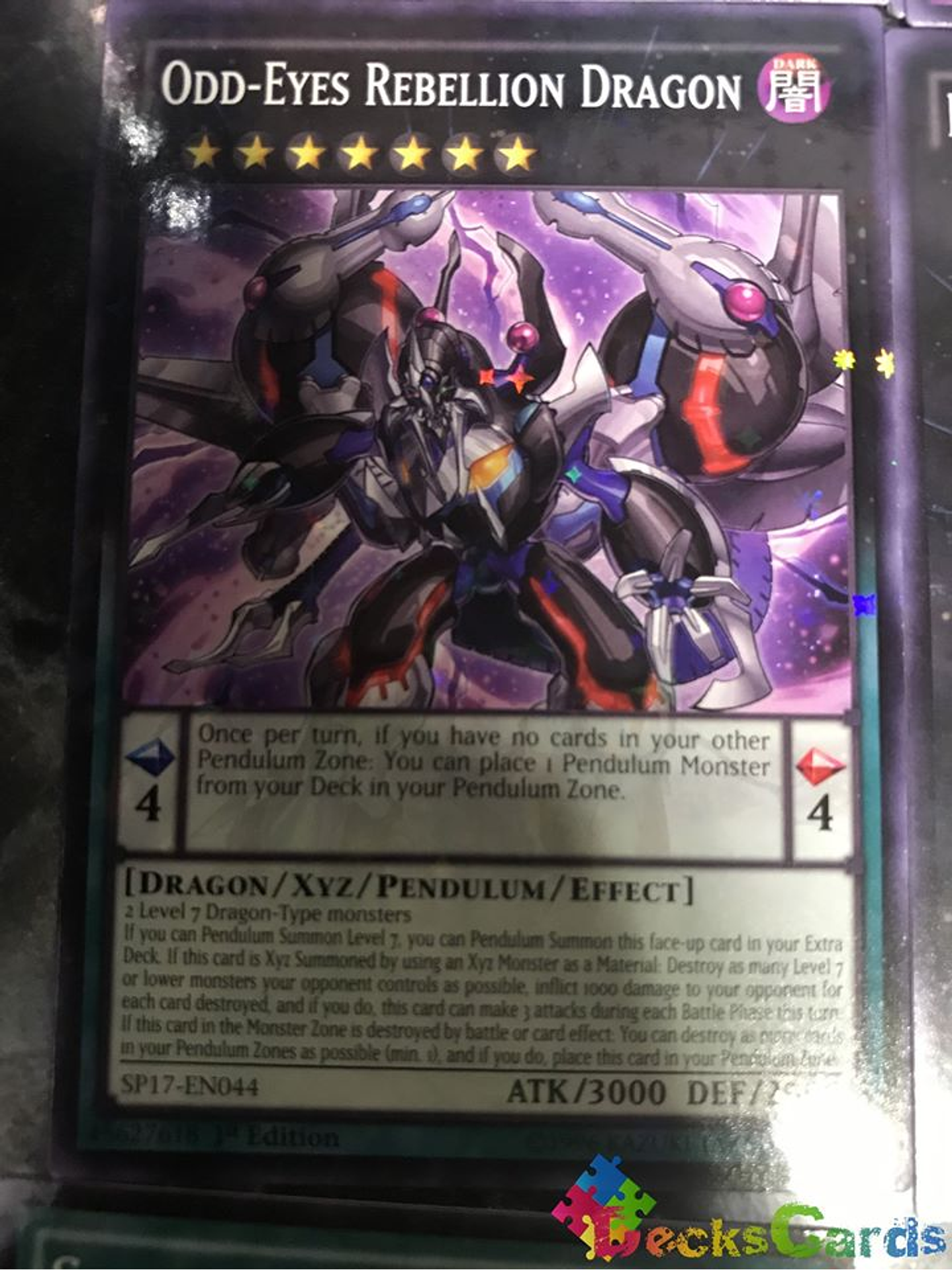 Odd-Eyes Rebellion Dragon - SP17-EN044 - Starfoil Rare 1st Edition 1