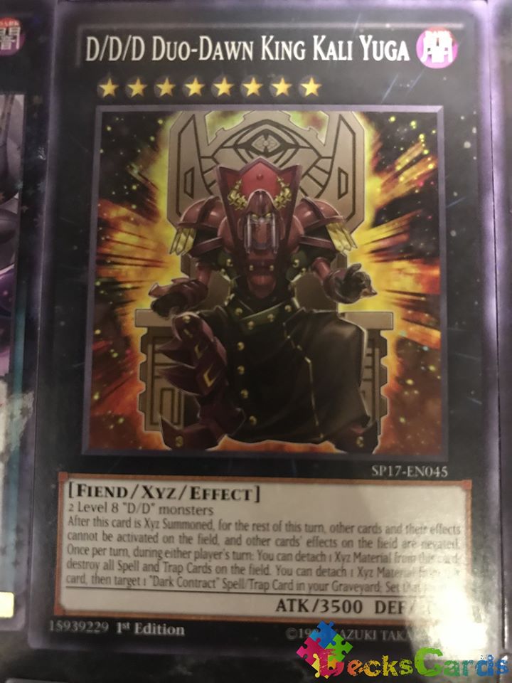 D D D Duo Dawn King Kali Yuga D/D/D Duo-Dawn King Kali Yuga - SP17-EN045 - Common 1st E...