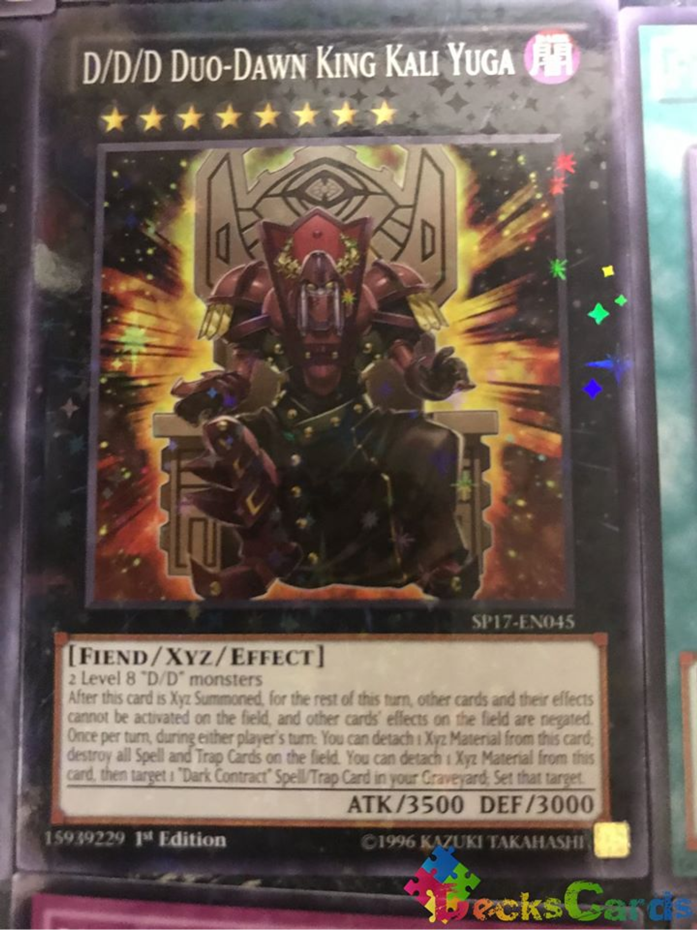 D/D/D Duo-Dawn King Kali Yuga - SP17-EN045 - Starfoil Rare 1st Edition 1