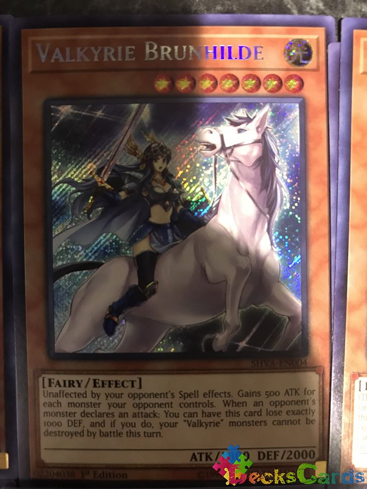 Valkyrie Brunhilde - SHVA-EN004 - Secret Rare 1st Edition 1