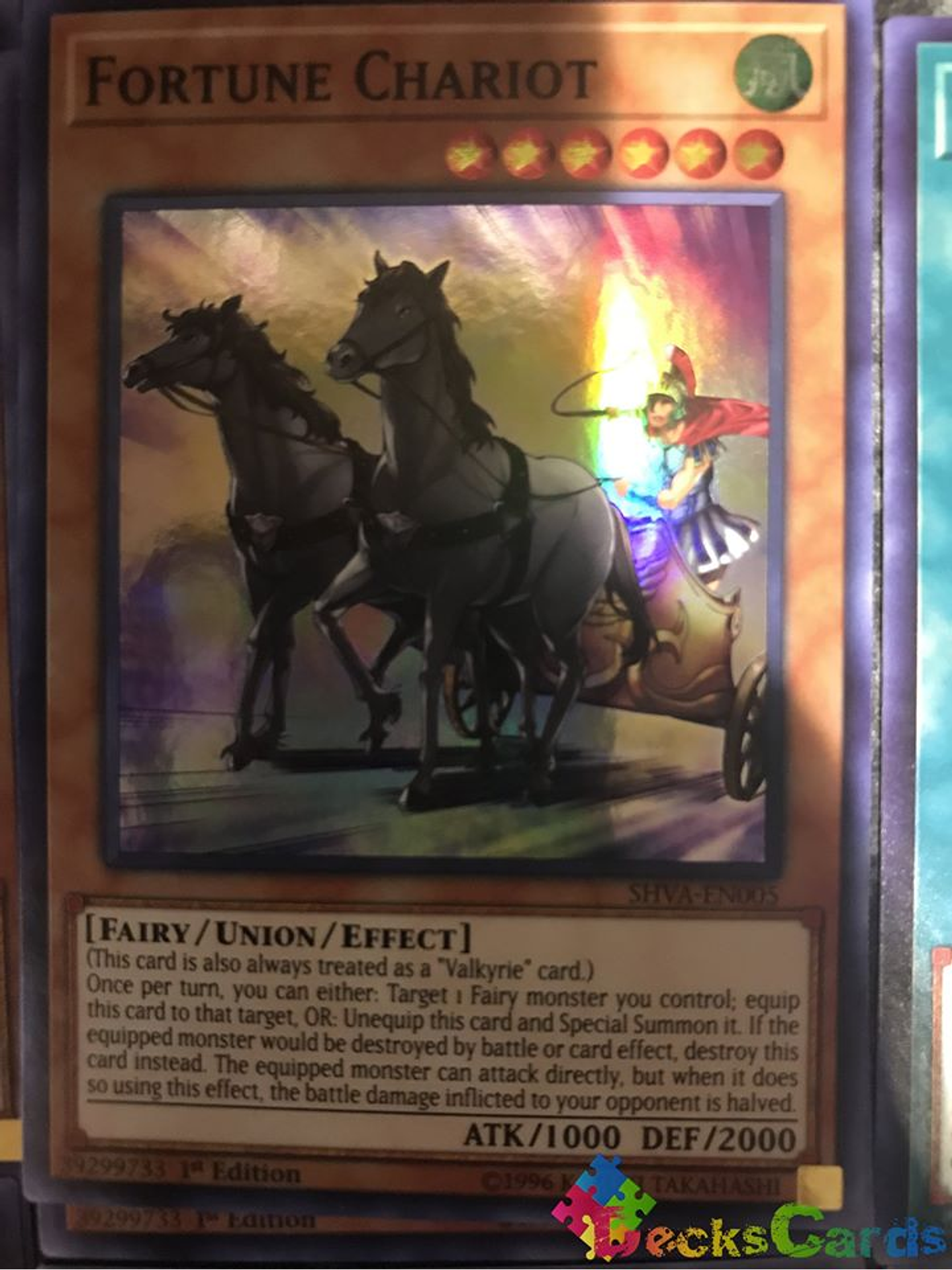 Fortune Chariot - SHVA-EN005 - Super Rare 1st Edition 1