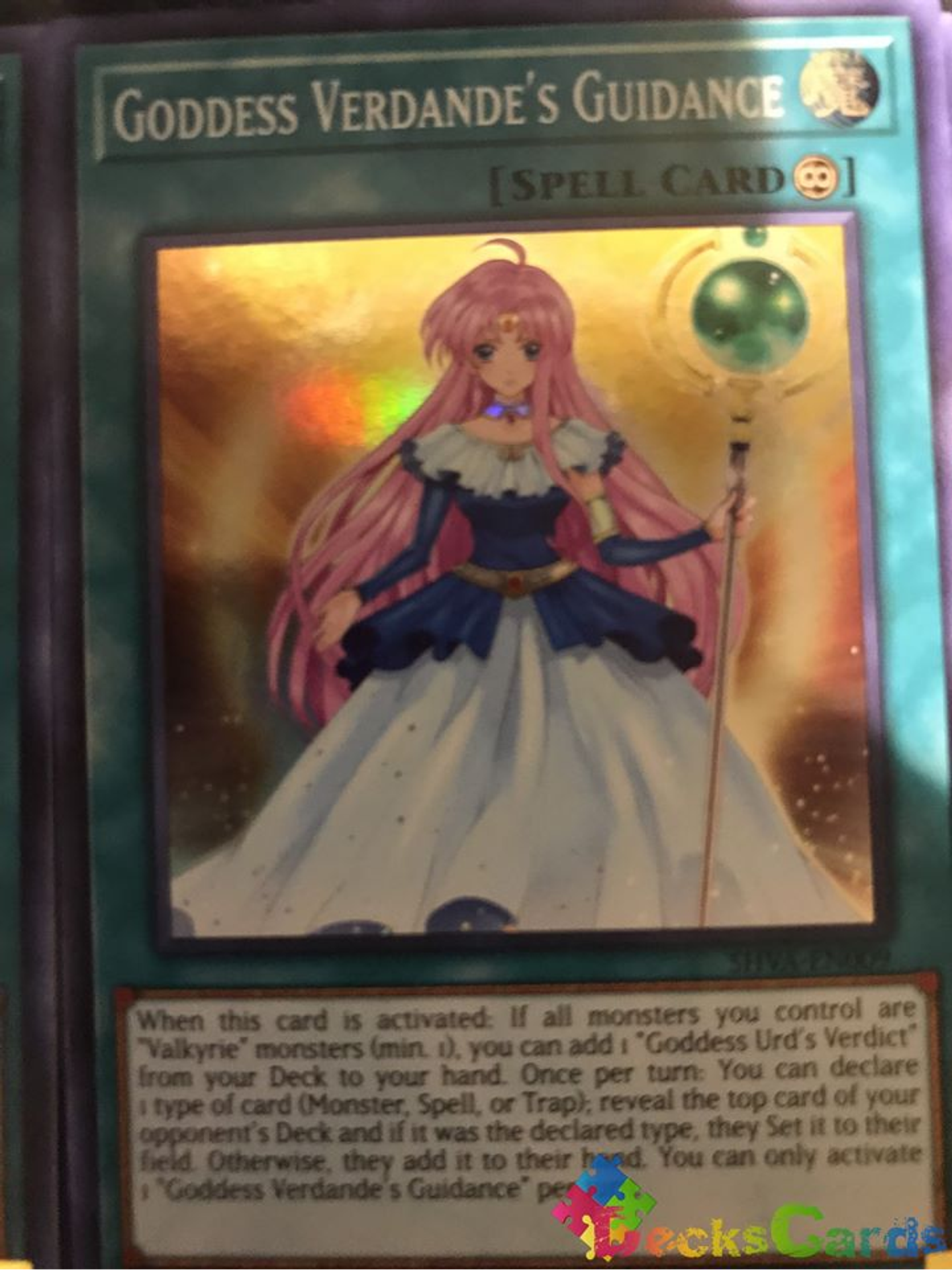 Goddess Verdande's Guidance - SHVA-EN009 - Super Rare 1st Edition 1