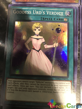 Goddess Urd's Verdict - SHVA-EN010 - Super Rare 1st Edition