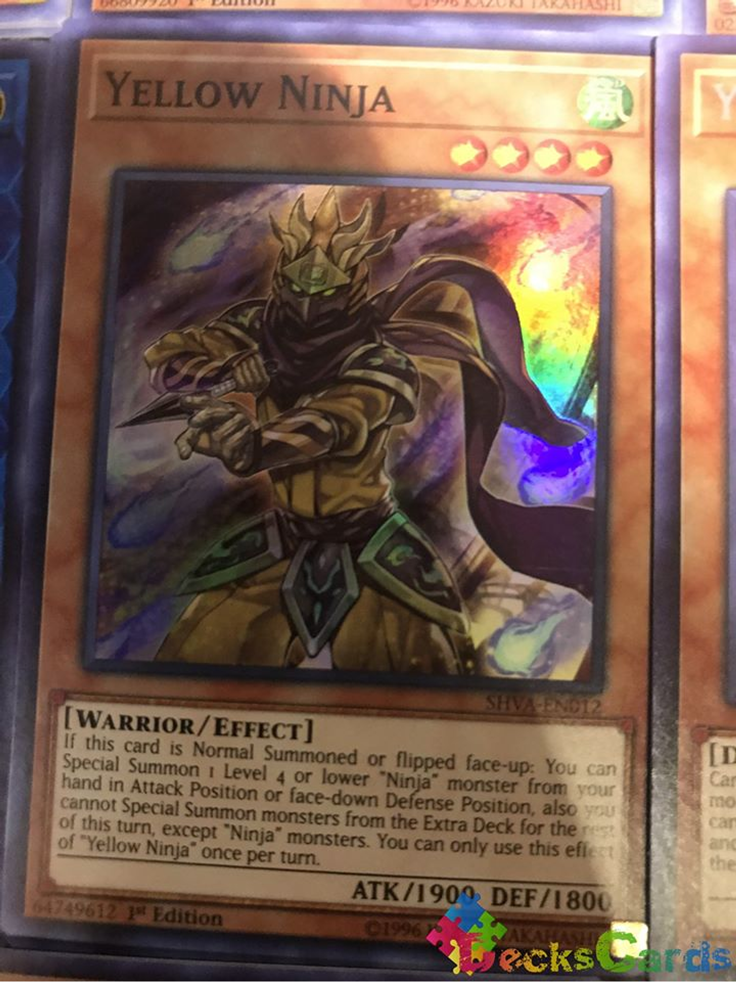 Yellow Ninja - SHVA-EN012 - Super Rare 1st Edition 1