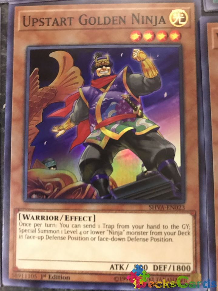 Upstart Golden Ninja - SHVA-EN023 - Super Rare 1st Edition 1