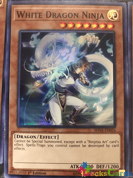 White Dragon Ninja - SHVA-EN024 - Super Rare 1st Edition