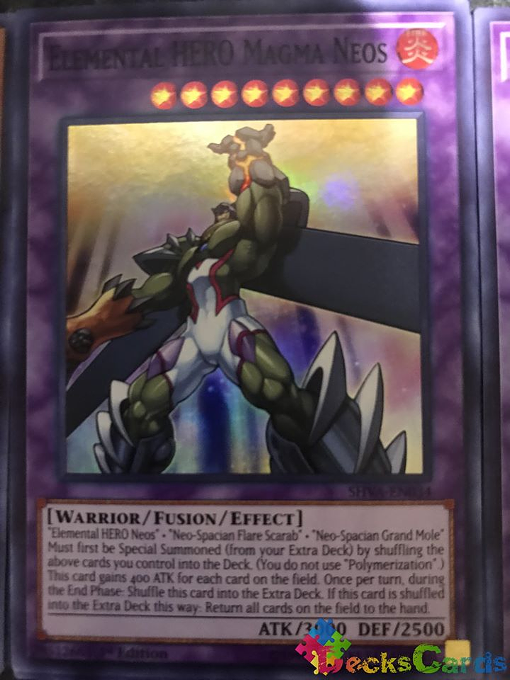 Elemental HERO Magma Neos - SHVA-EN034 - Super Rare 1st Edition 1