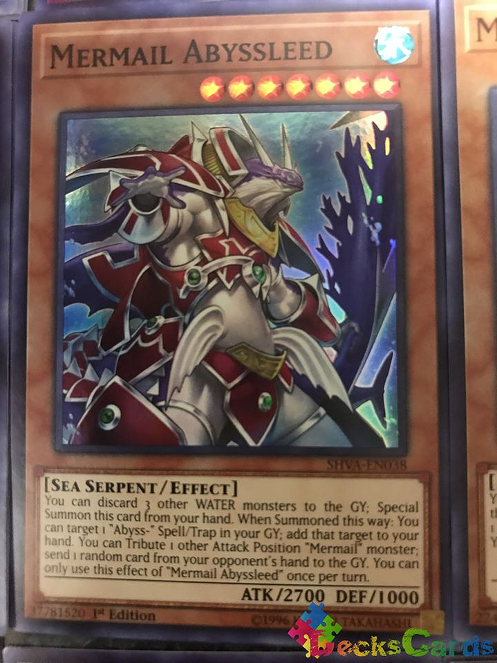 Mermail Abyssleed - SHVA-EN038 - Super Rare 1st Edition 1