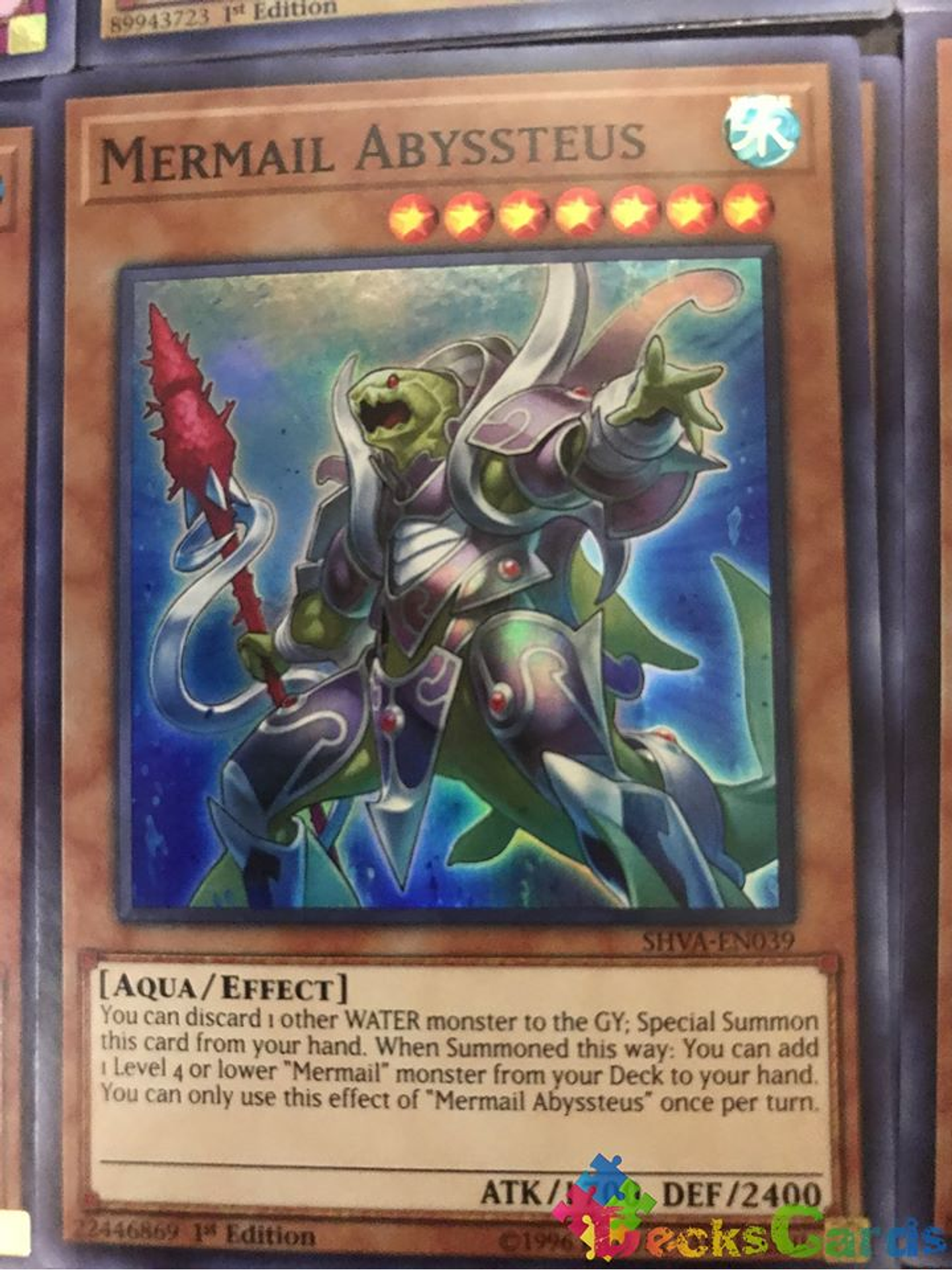 Mermail Abyssteus - SHVA-EN039 - Super Rare 1st Edition 1