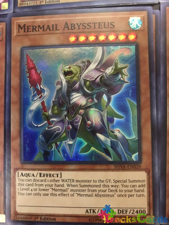 Mermail Abyssteus - SHVA-EN039 - Super Rare 1st Edition 1