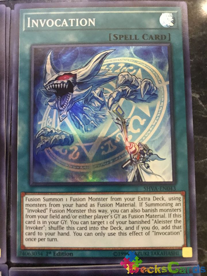 Invocation - SHVA-EN043 - Super Rare 1st Edition 1