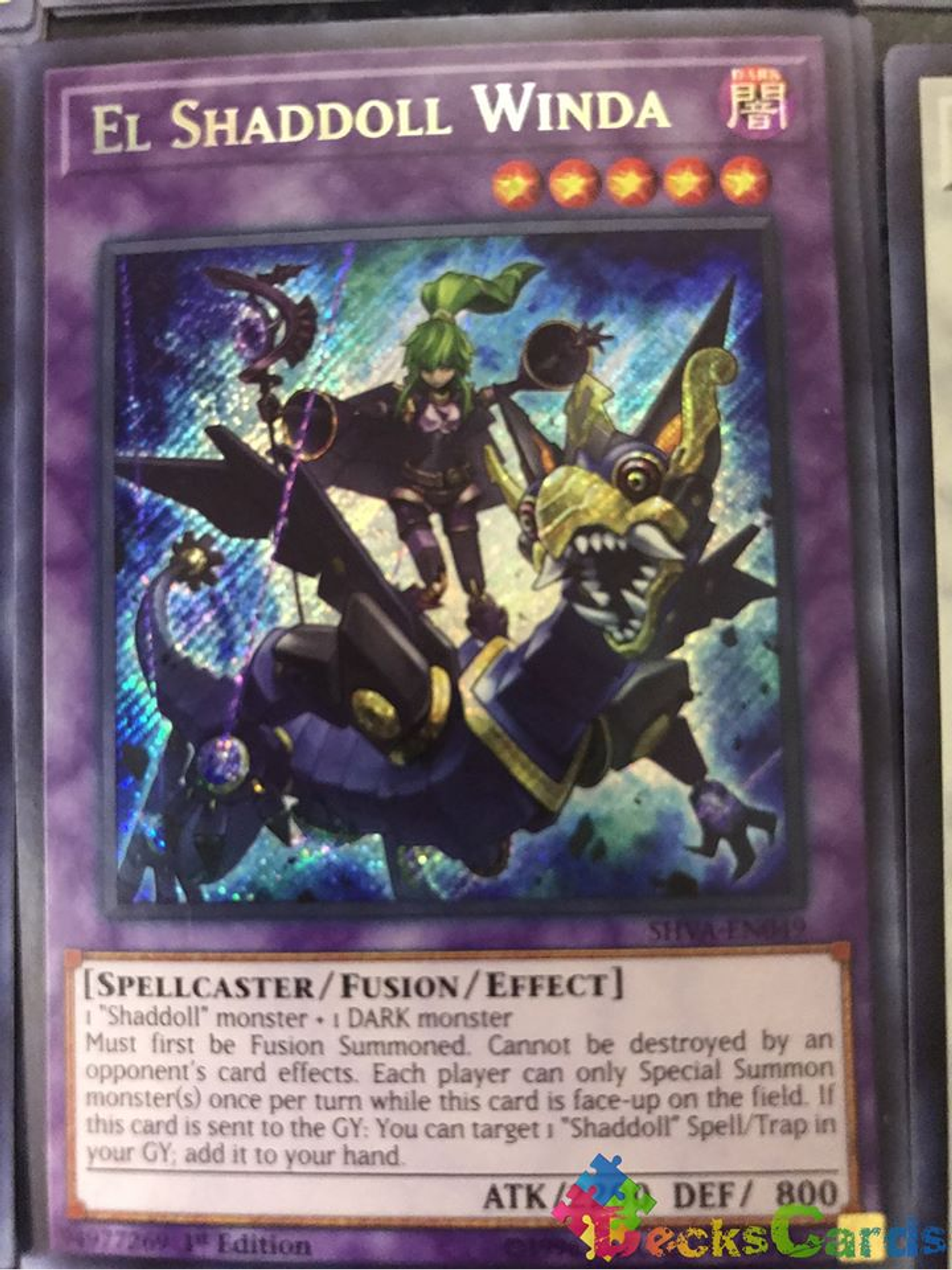 El Shaddoll Winda - SHVA-EN049 - Secret Rare 1st Edition 1