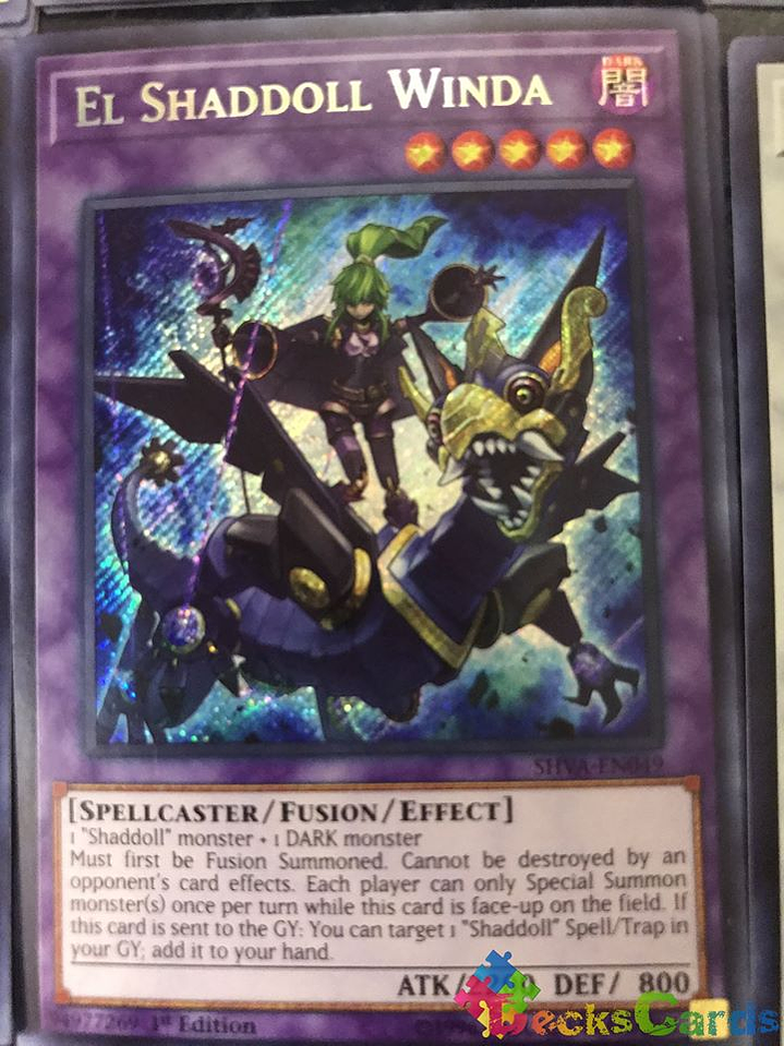 El Shaddoll Winda - SHVA-EN049 - Secret Rare 1st Edition 1
