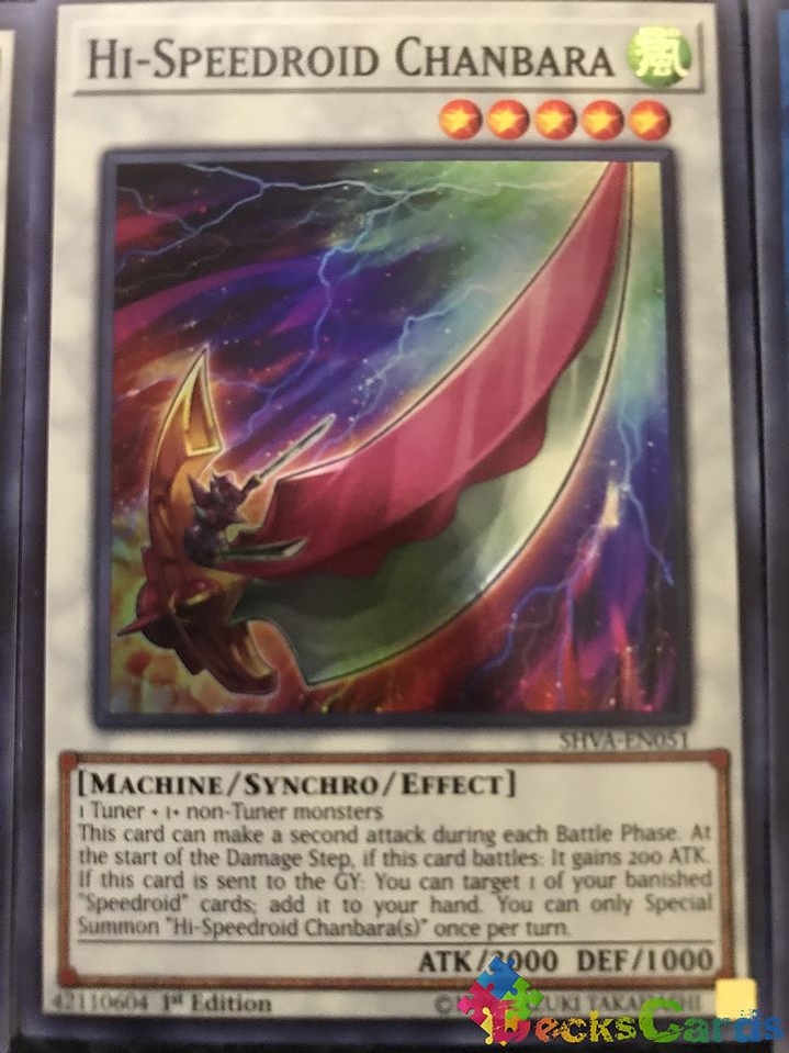 Hi-Speedroid Chanbara - SHVA-EN051 - Super Rare 1st Edition 1