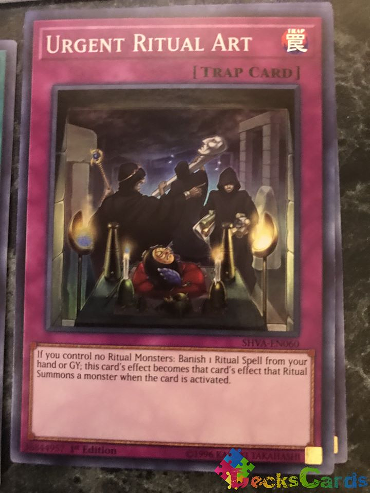 Urgent Ritual Art - SHVA-EN060 - Super Rare 1st Edition 1