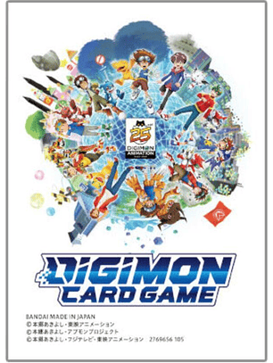Protectores Digimon Animation Series 25th Anniversary Set (50 Protectores por pack)
