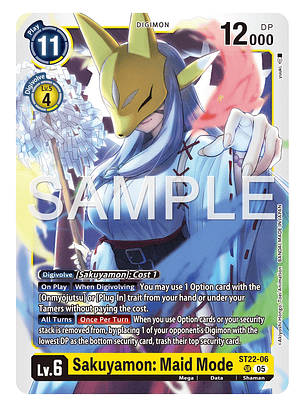 ST22-06 SR Sakuyamon: Maid Mode