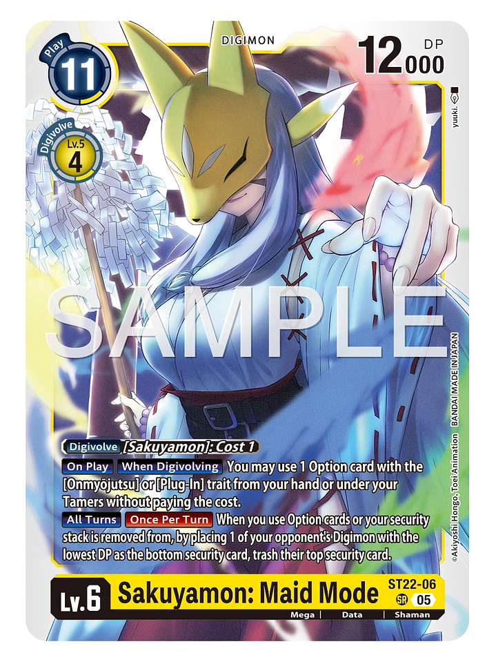 ST22-06 SR Sakuyamon: Maid Mode 1