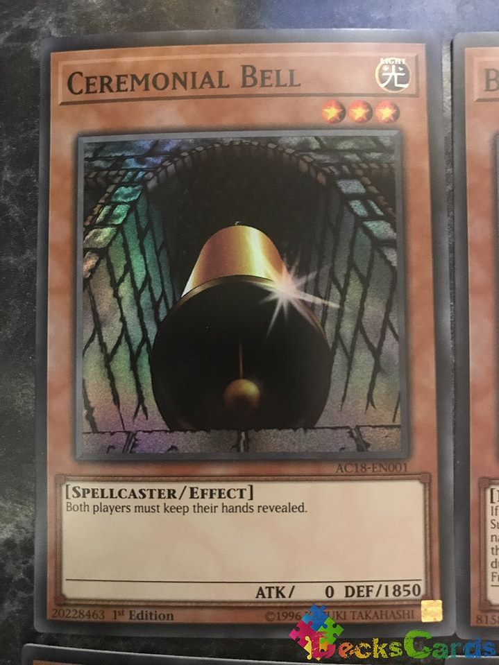 Ceremonial Bell - AC18-EN001 - Super Rare 1st Edition 1