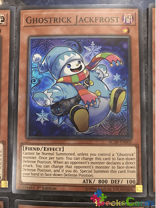 Ghostrick Jackfrost - AC18-EN003 - Super Rare 1st Edition