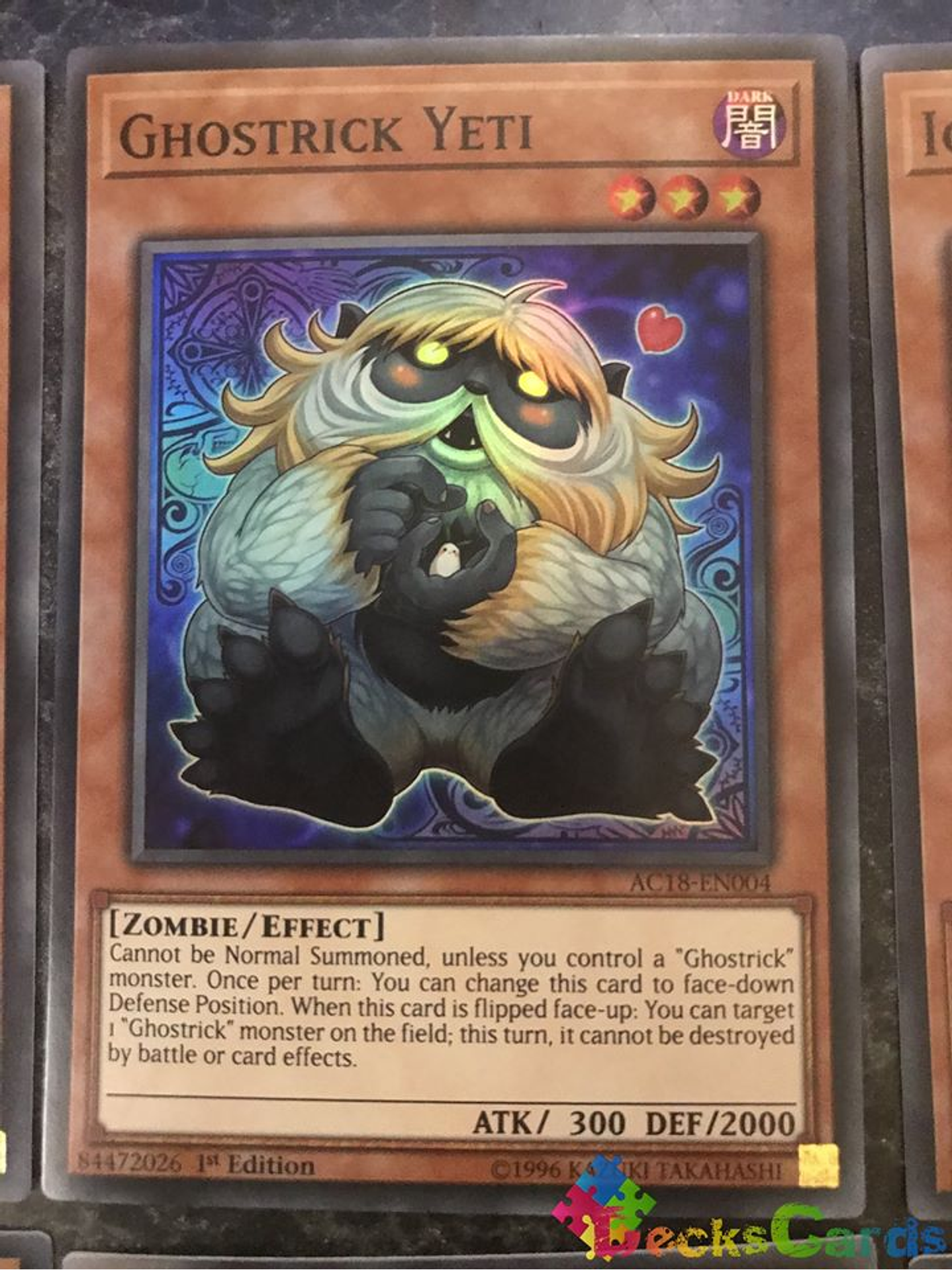 Ghostrick Yeti - AC18-EN004 - Super Rare 1st Edition 1