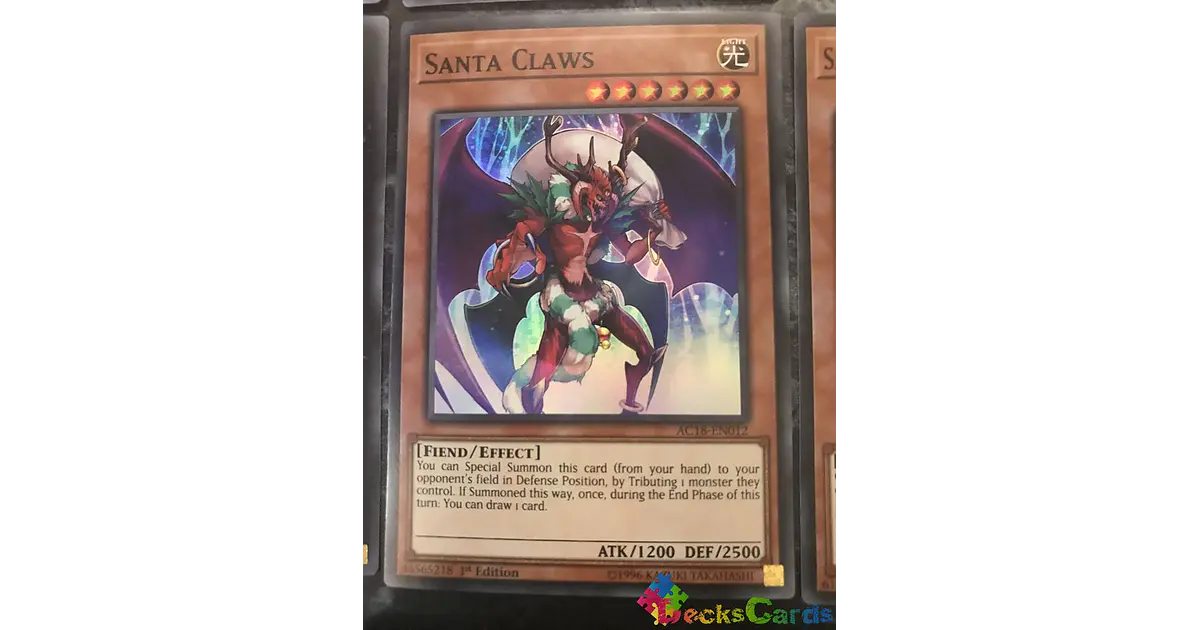 yugioh crystal beast structure deck list Santa Claws [SS05-ENV01] Ultra Rare main image 0