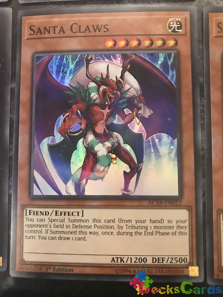 Santa Claws - AC18-EN012 - Super Rare 1st Edition 1