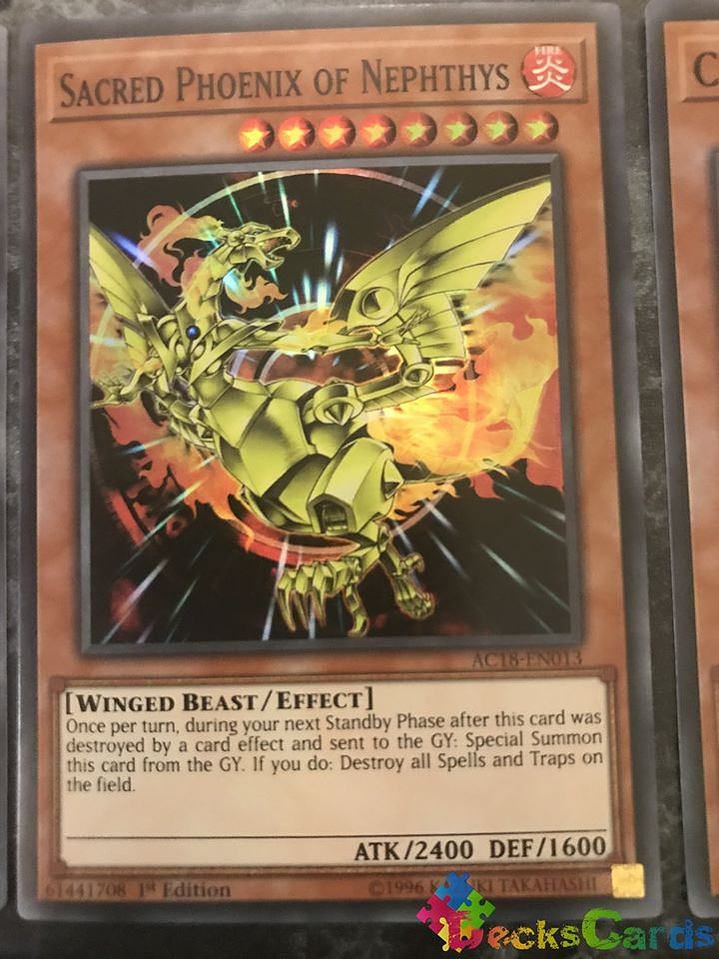 Sacred Phoenix of Nephthys - AC18-EN013 - Super Rare 1st Edition 1